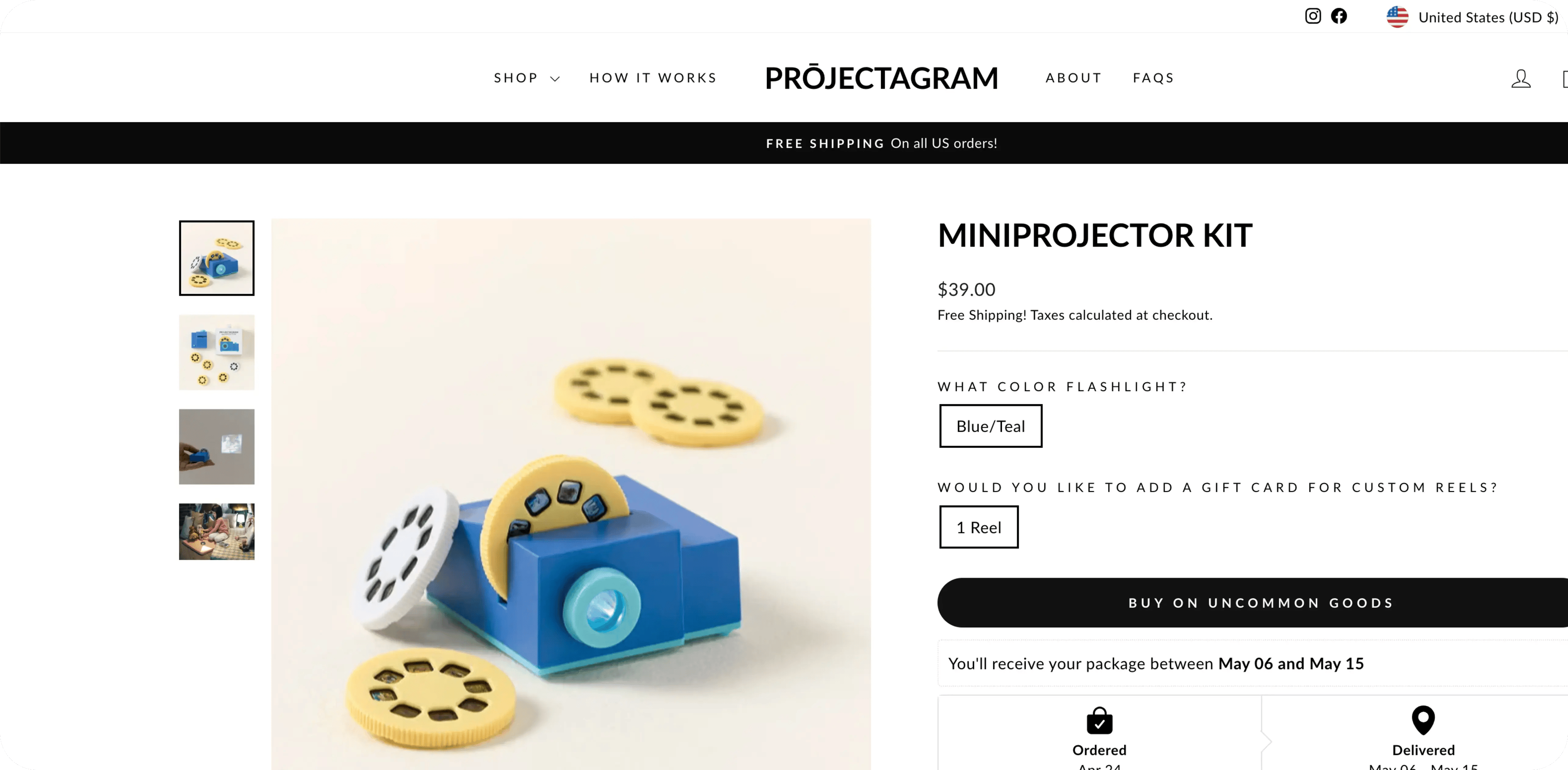 mini projector screenshot