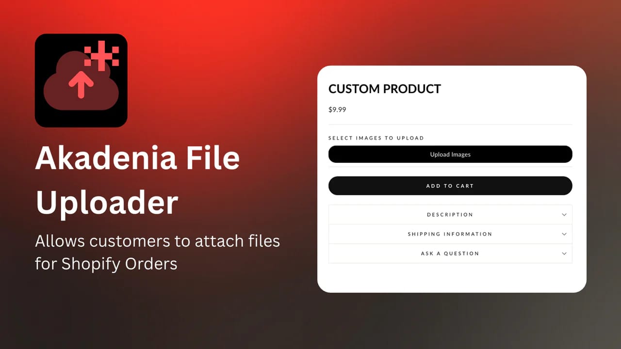 Akadenia Shopify Upload